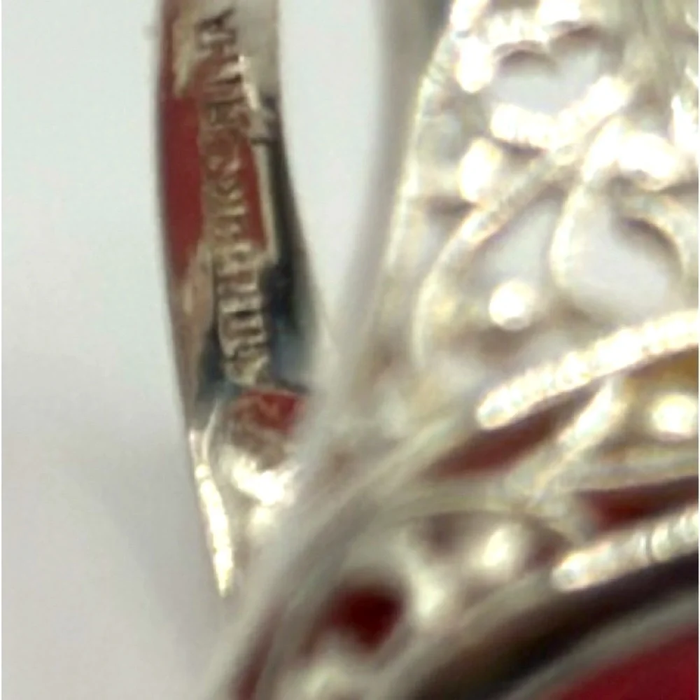 Elegant 925 Sterling silver ring real stone